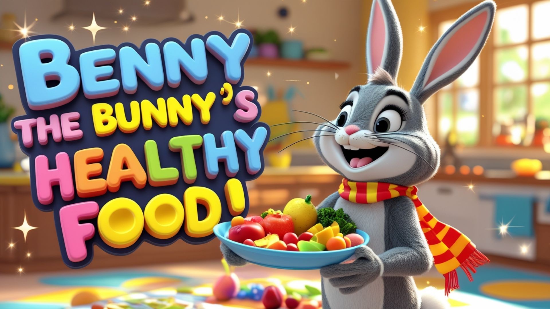 Benny the Bunny 🐰 | Fun Kids Song About Healthy Eating 🌈🥕